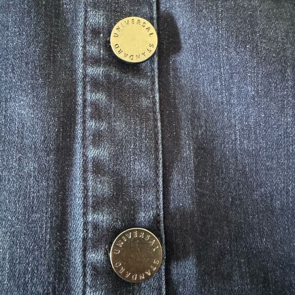 Universal Standard Ang Denim Buttons Down Skirt Size 4XS (00-0) - Picture 5 of 8